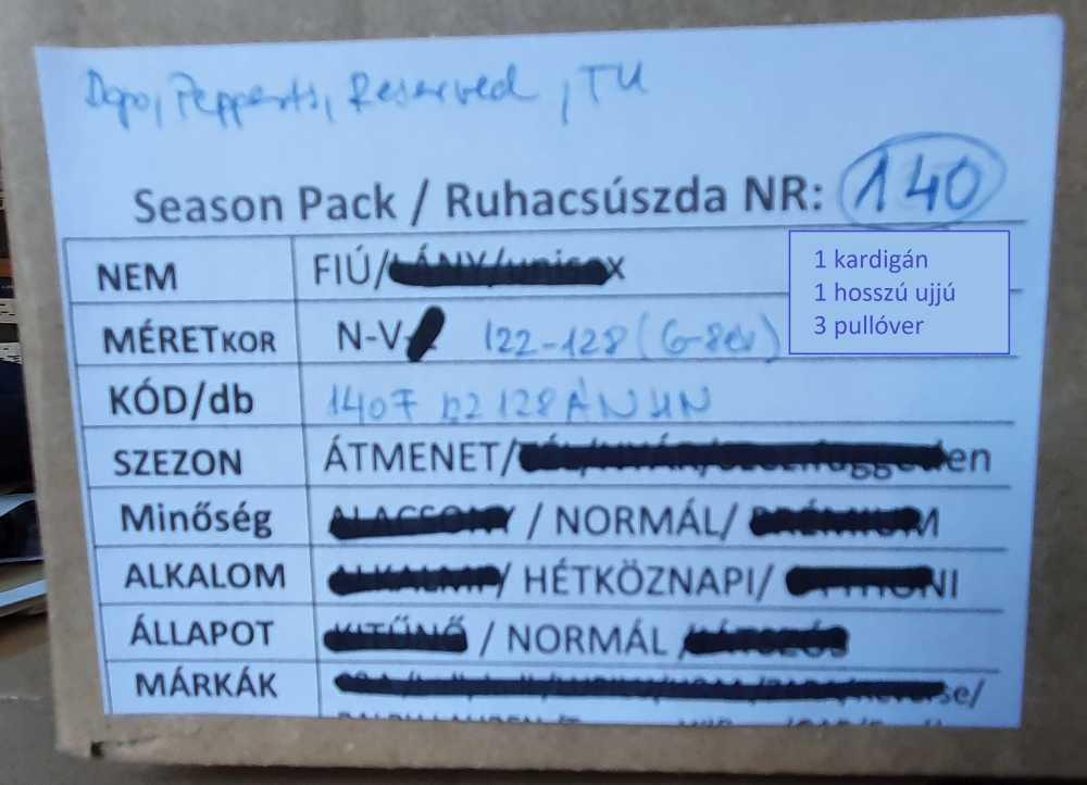 Pulcsi csomag - 122/128 fiú - Image 3