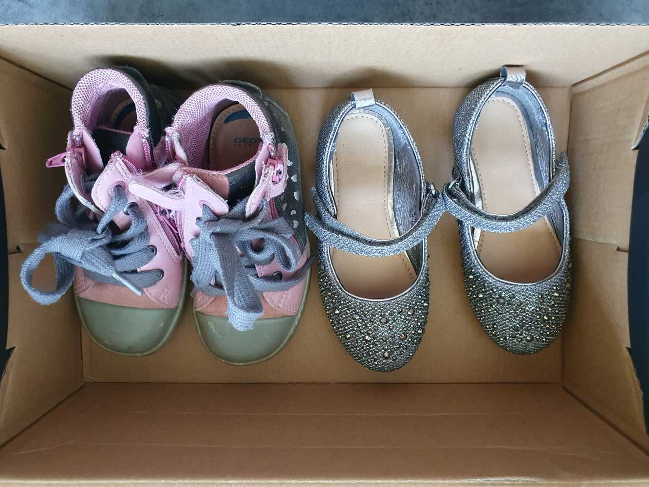 Geox bőrcipő+F&F ünneplős topánka - 23/25 lány