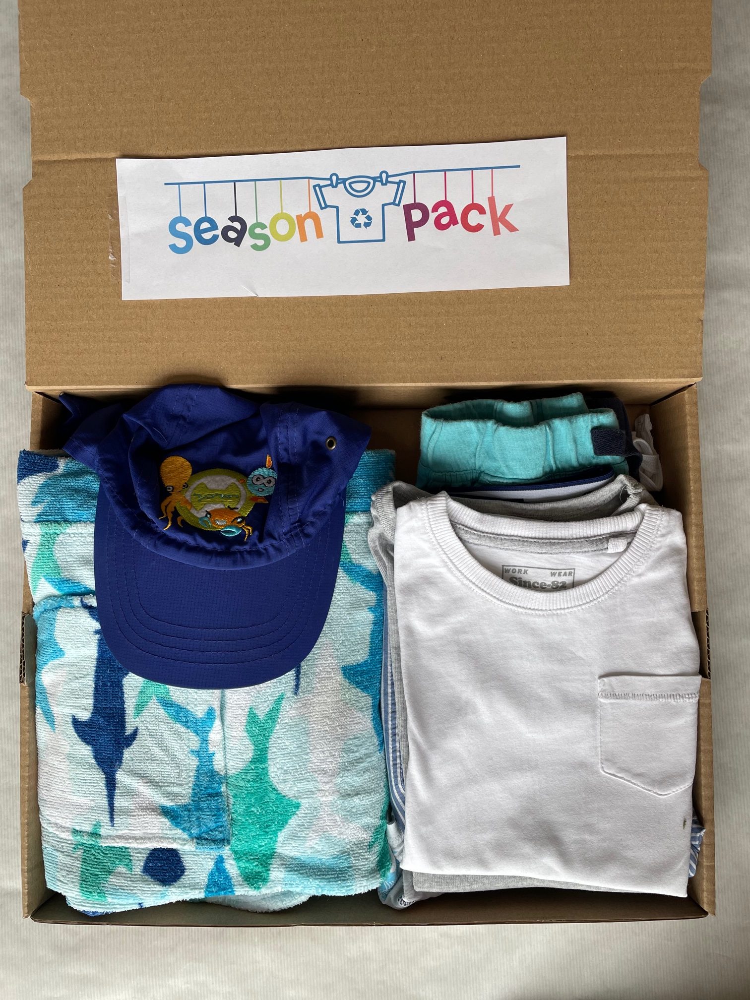 Nyári vagy szabadidős csomag köntössel, pizsivel, alsóruházattal - 104/110 fiú - Image 3