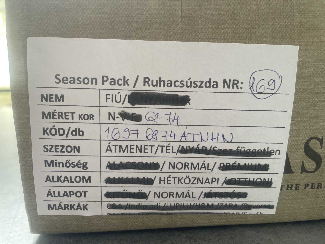 Praktikus átmeneti ruhatár - 68/74 fiú - Image 4