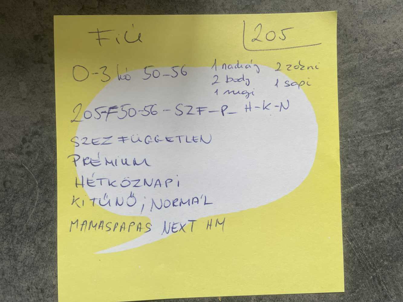 Prémium szett - 50/56 fiú - Image 4