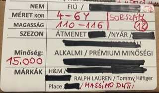 Massimo Dutti/Ralph Laurent kollekció - 110/116 fiú - Image 10