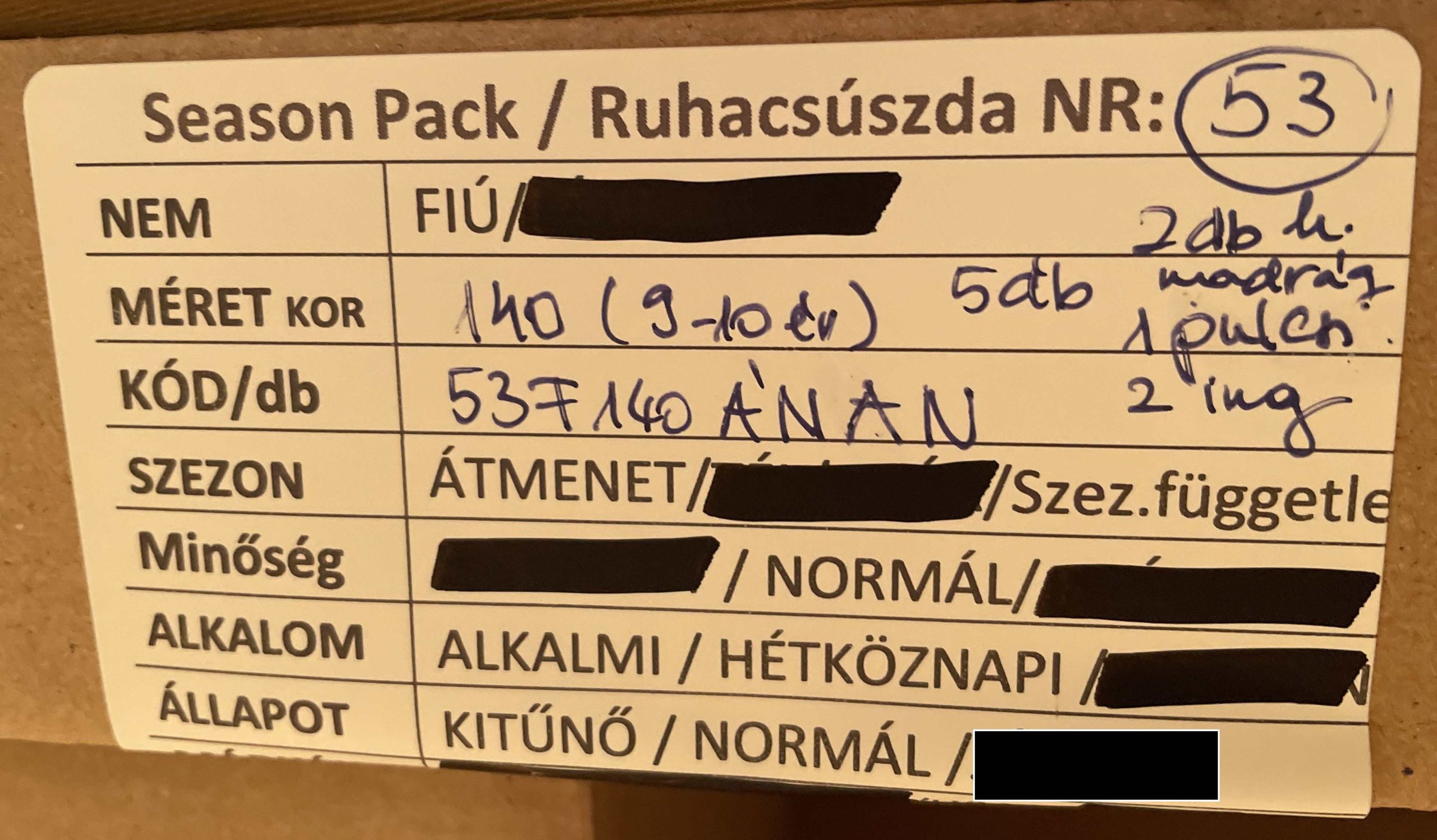 Alkalmi ruhacsomag - 140 fiú - Image 4