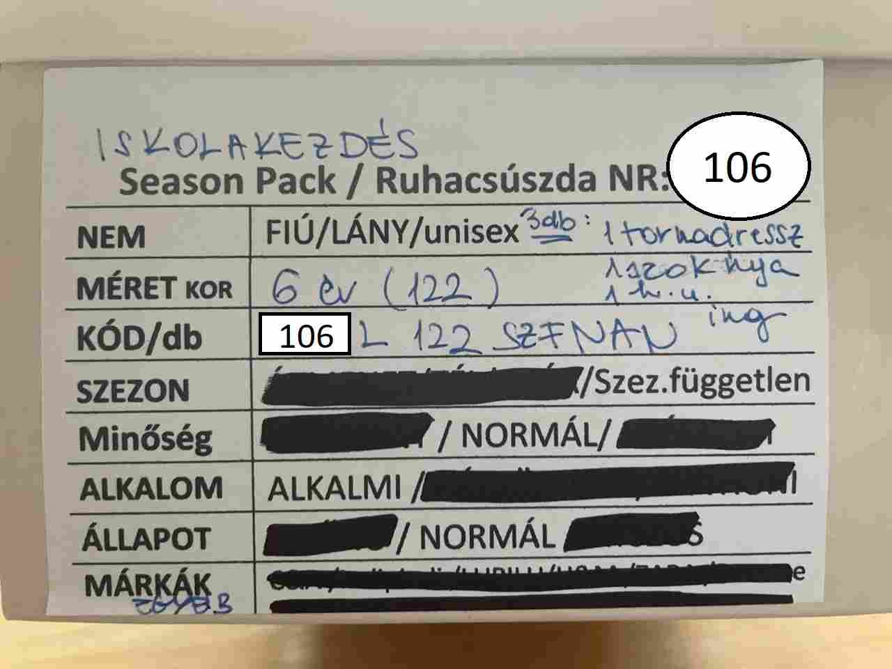 Ünneplős fekete-fehér szett - 122 lány - Image 2